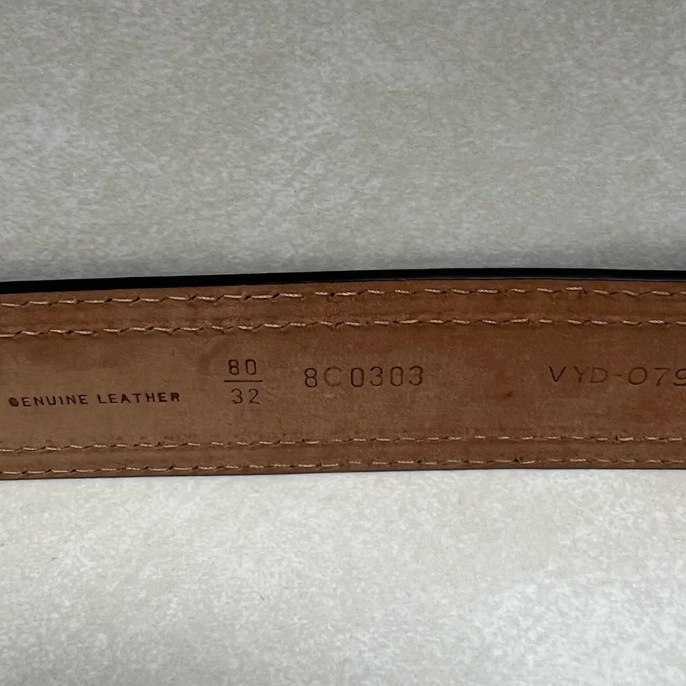 Fendi Wide Leopard Print Leather Belt Size 80/32 - Picture 5 of 13